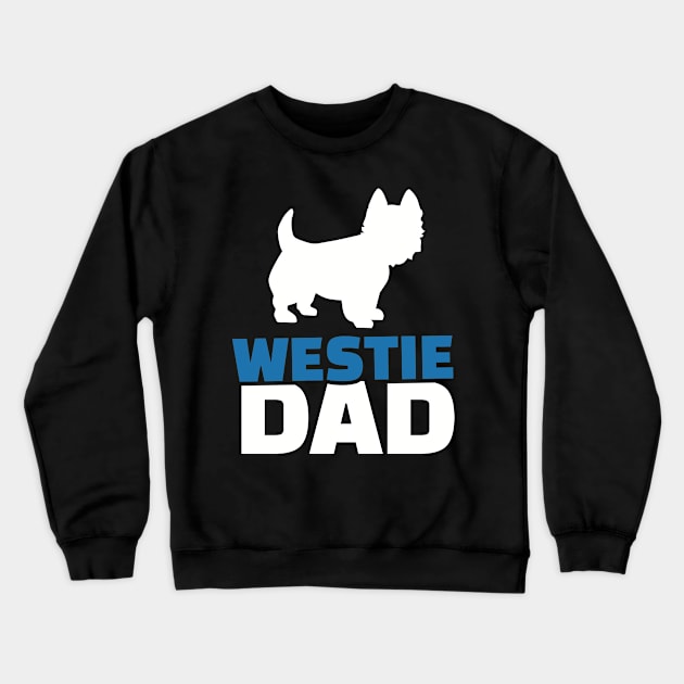 Westie Dad Crewneck Sweatshirt by Designzz